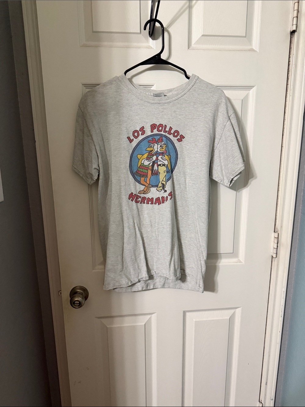 Gildan Light Gray Los Pollos Hermanos Graphic Tee